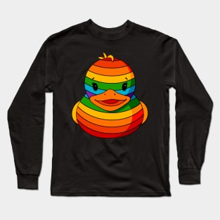 Rainbow Rubber Duck Long Sleeve T-Shirt